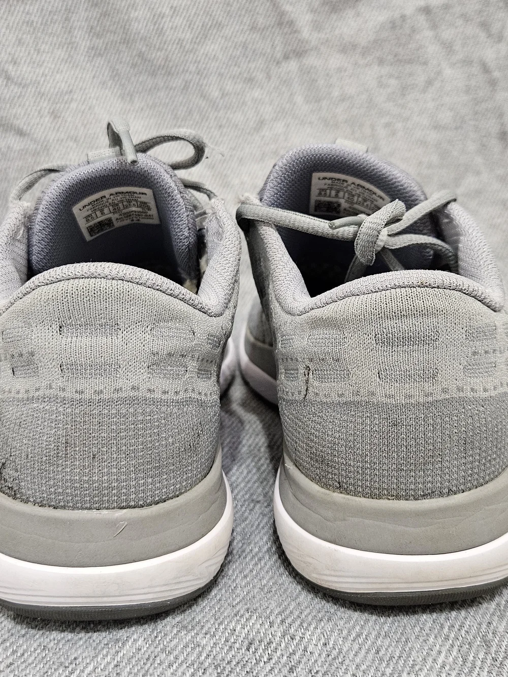Under Armour Threadborne Slingflex Overcast Grey Athletic Shoes Women's Size 8.5